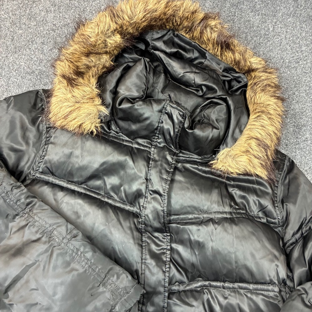 Laundry by Shelli Segal Black Puffer Coat Down Blend Parka Womens Size 2XL XXL